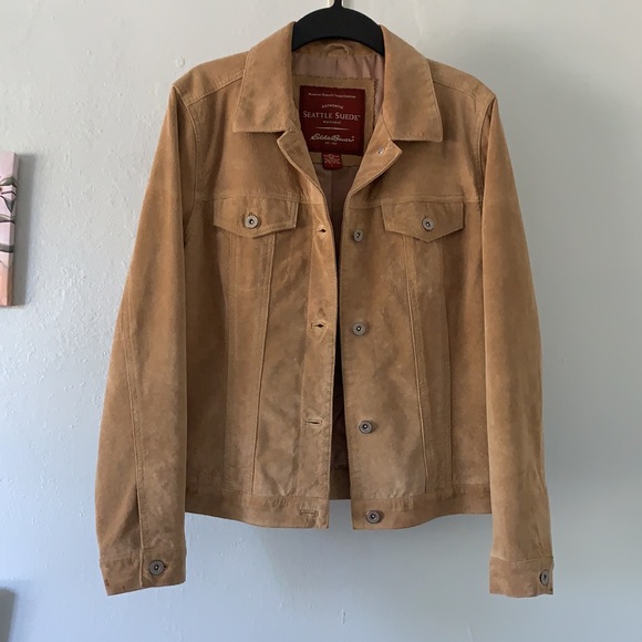 Eddie Bauer Premium Quality Suede Leather Jacket - Picture 1 of 11